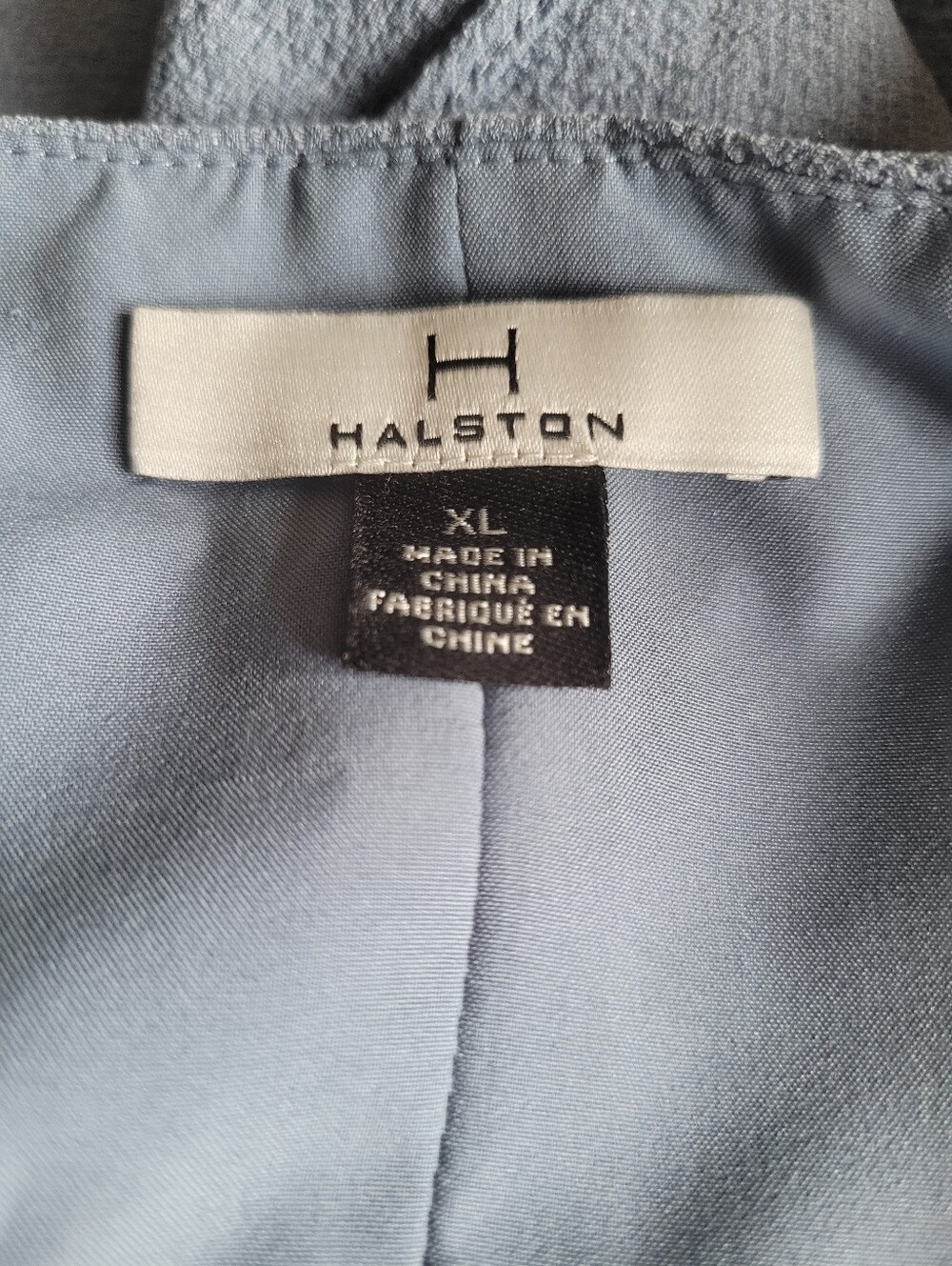 Halston Heritage Dusty Blue Wrap Midi Dress with Side Tie - Picture 2 of 9